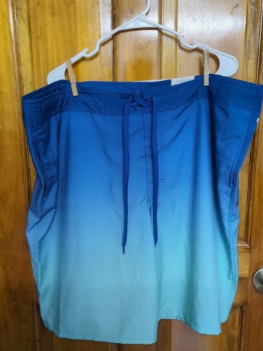 NWT O'rageous Ombre Fade True Board 2XL Trunks Atomic Blue Ombre Fade